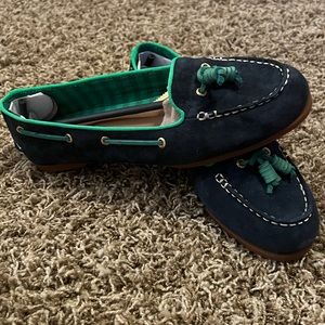 Westwood Navy Suede Sperry Boat Shoes